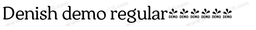 Denish demo regular字体转换